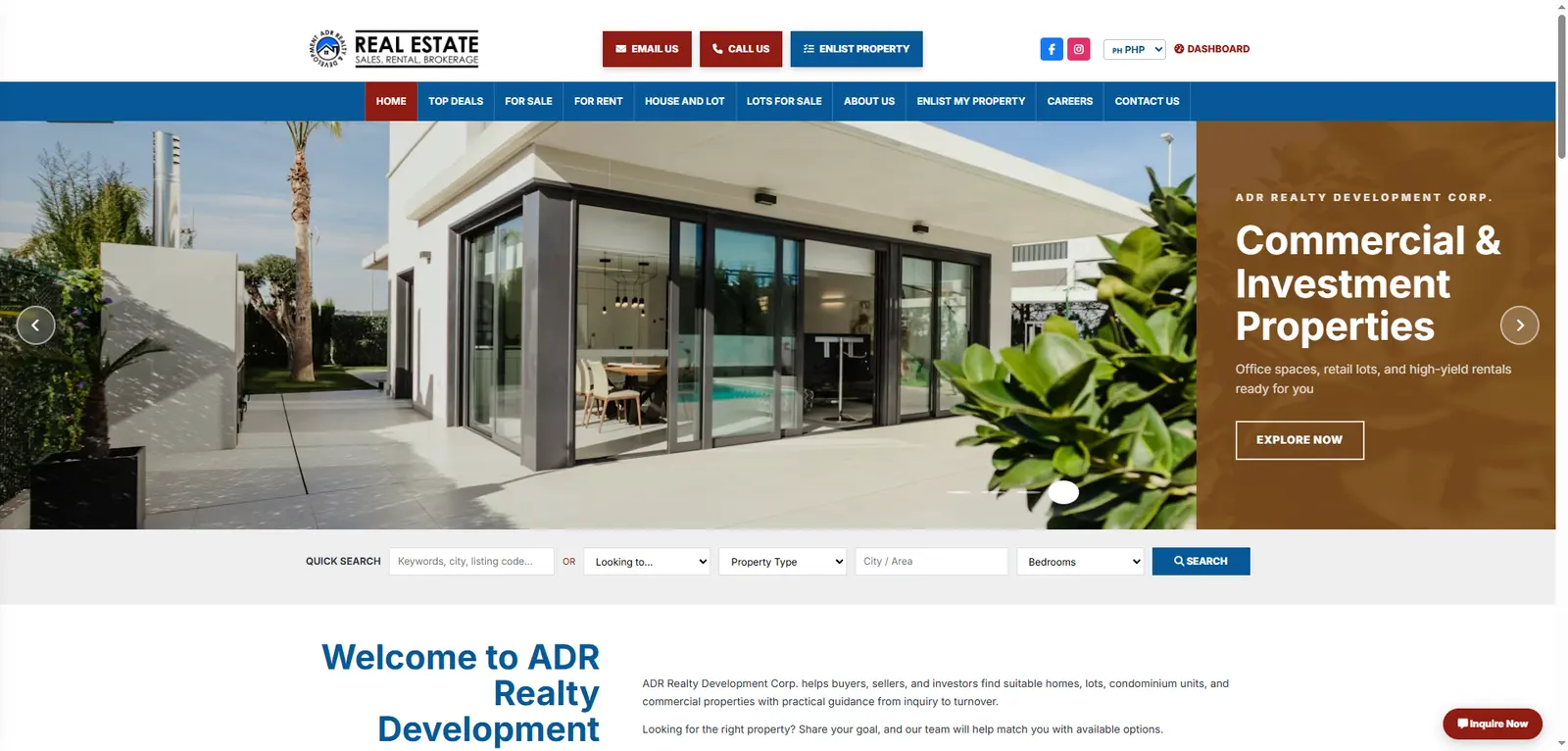 Real estate brokerage platform built by HRM Creative Solutions