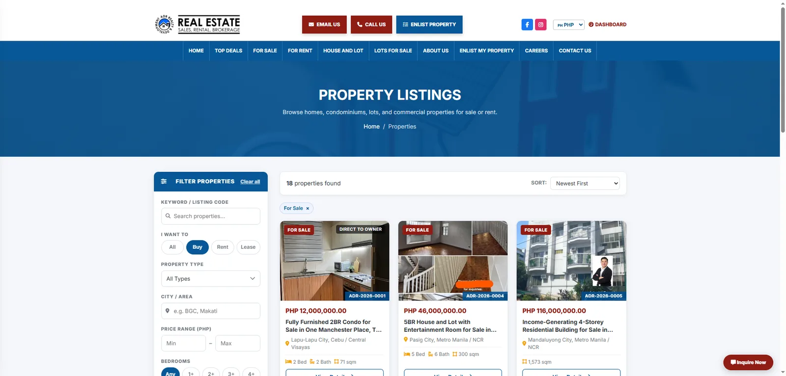 Real Estate Brokerage Platform by HRM Creative Solutions